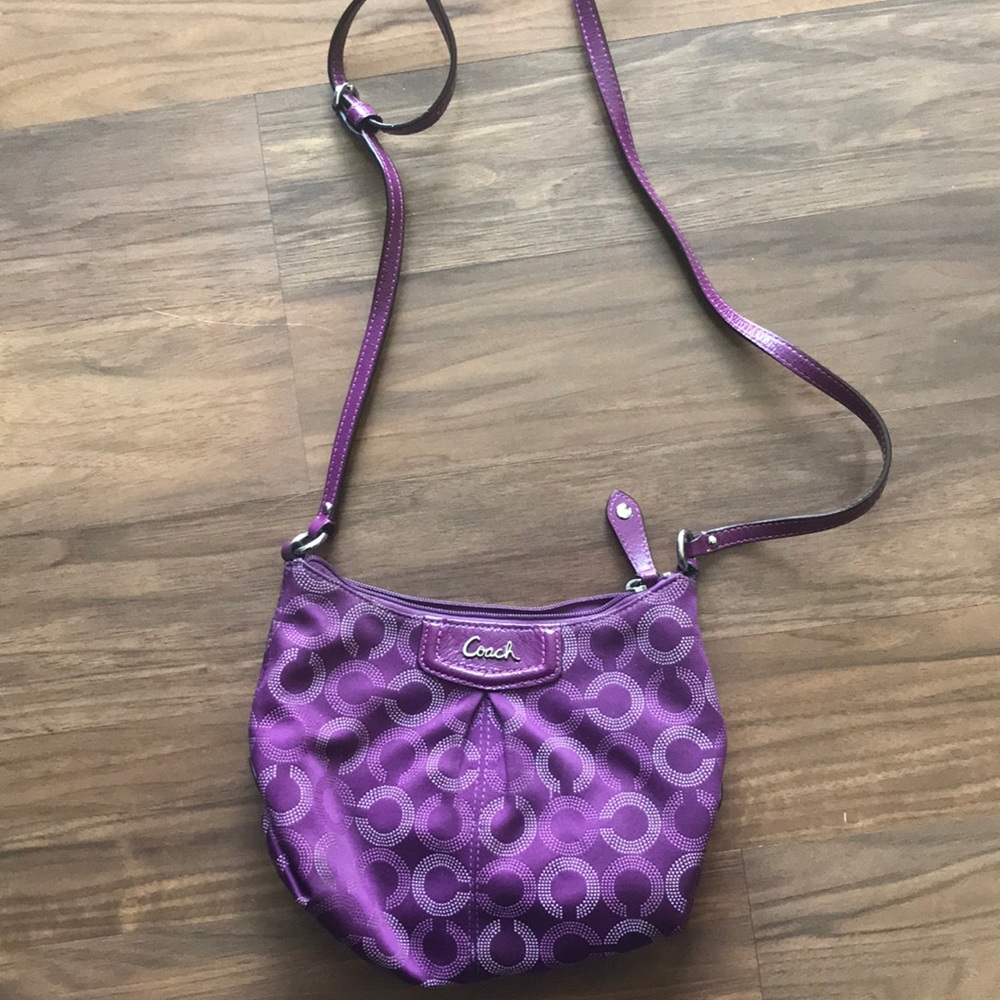 Purple Coach Bag